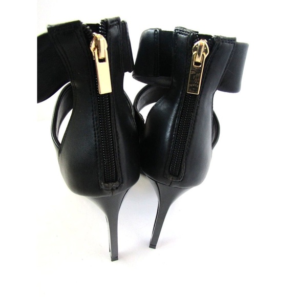 🖤🖤 New Inc International Concepts Black Open Toe Black Heel PUMP Shoes 5M - Picture 6 of 8